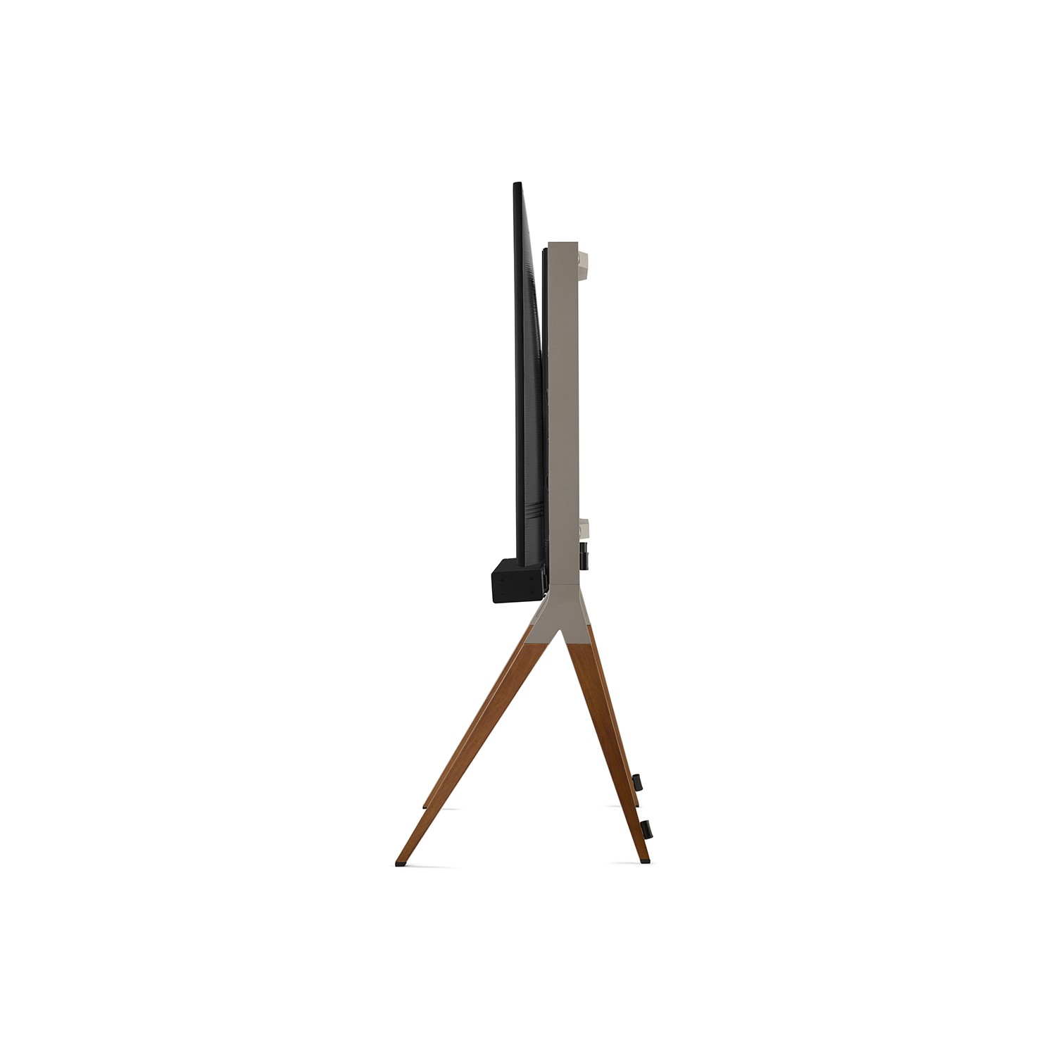 Read more about Universal tv stand with soundbar holder in dark wood tvs up to 70